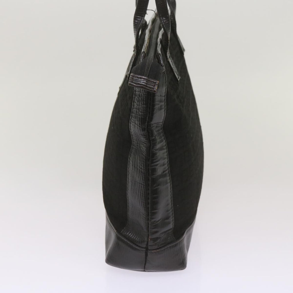 FENDI Zucchino Canvas Tote Bag Black68585