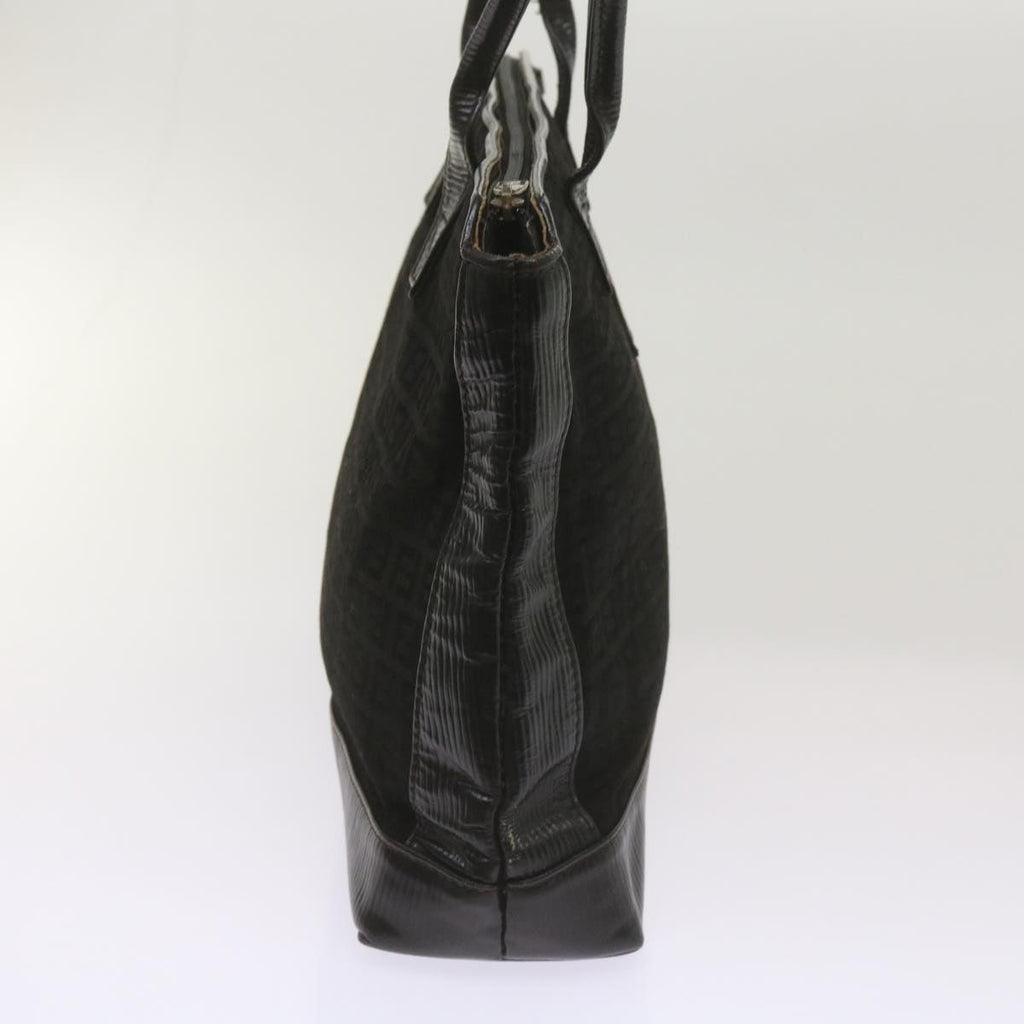 FENDI Zucchino Canvas Tote Bag Black68585