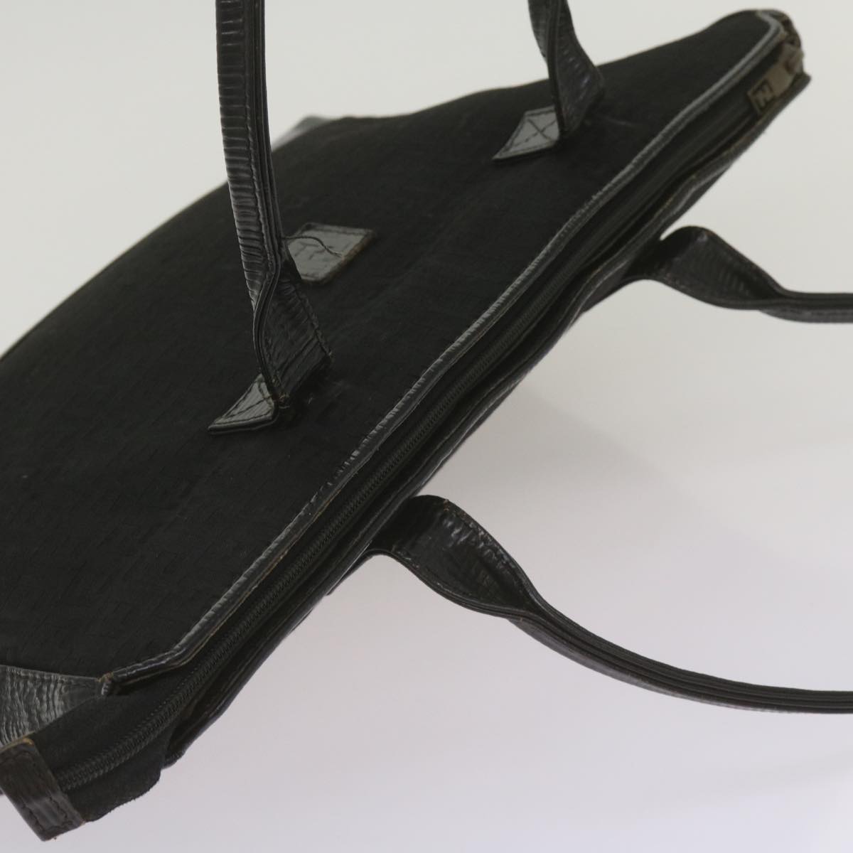 FENDI Zucchino Canvas Tote Bag Black68585