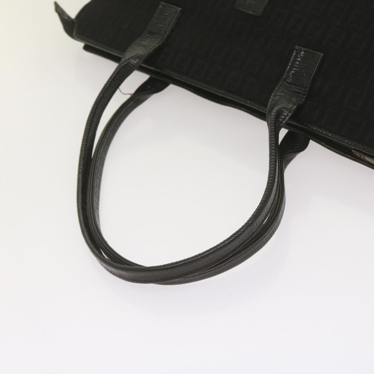 FENDI Zucchino Canvas Tote Bag Black68585