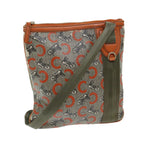 CELINE C Macadam Canvas Shoulder Bag Beige Auth 68593
