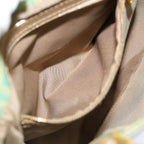 FENDI Zucchino Canvas Mamma Baguette Hand Bag Light Blue68640