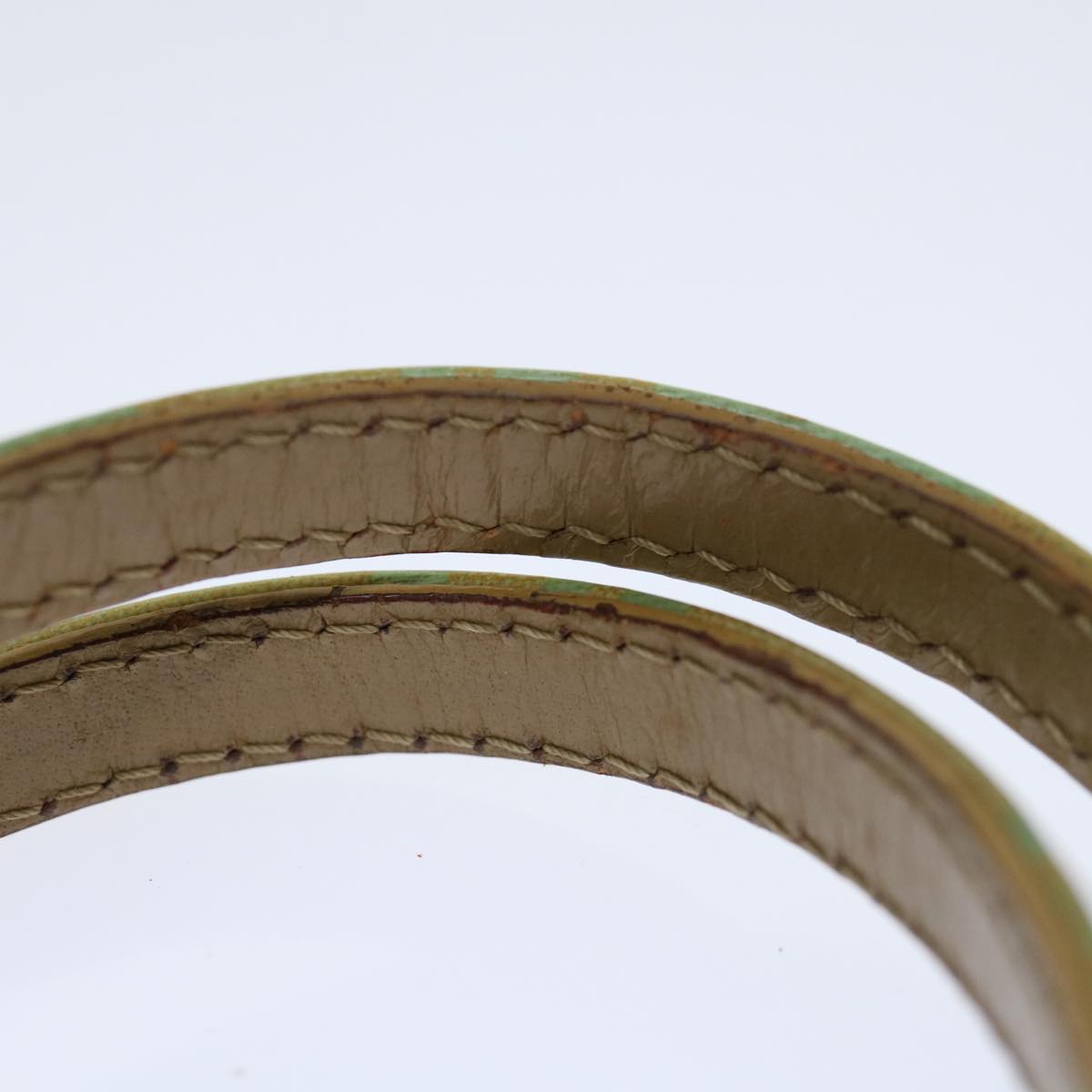 FENDI Zucchino Canvas Mamma Baguette Hand Bag Light Blue68640