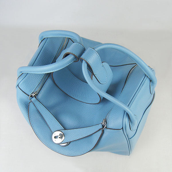 Hermes Lindy 34cm handbag 6208 light blue