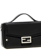 Fendi Trunk Soft Padded Leather Tote Bag Black