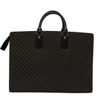 CELINE Macadam Canvas Tote Bag PVC Leather Black  68685