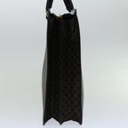 CELINE Macadam Canvas Tote Bag PVC Leather Black  68685