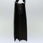 CELINE Macadam Canvas Tote Bag PVC Leather Black  68685