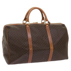 CELINE Macadam Canvas Boston Bag PVC Brown  68690