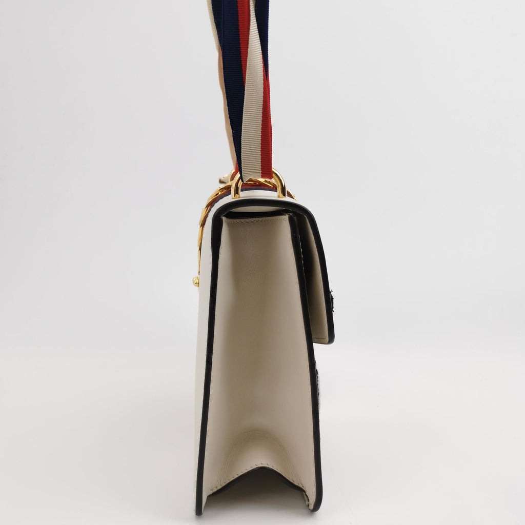 Gucci Sylvie Small Leather and Canvas Shoulder Bag 250707781268378
