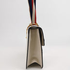 Gucci Sylvie Small Leather and Canvas Shoulder Bag 250707781268378