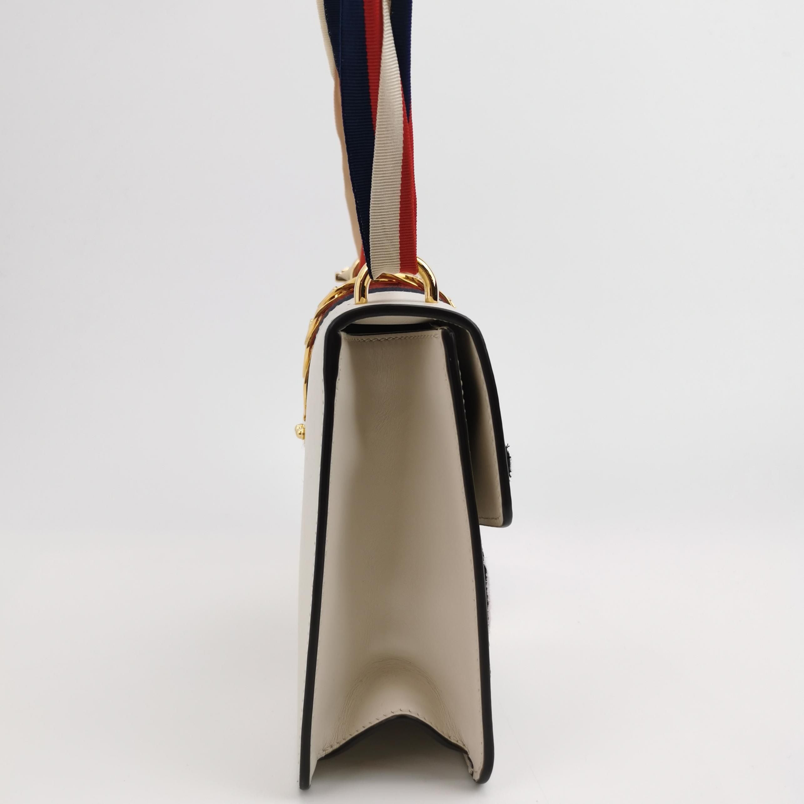 Gucci Sylvie Small Leather and Canvas Shoulder Bag 250707781268378