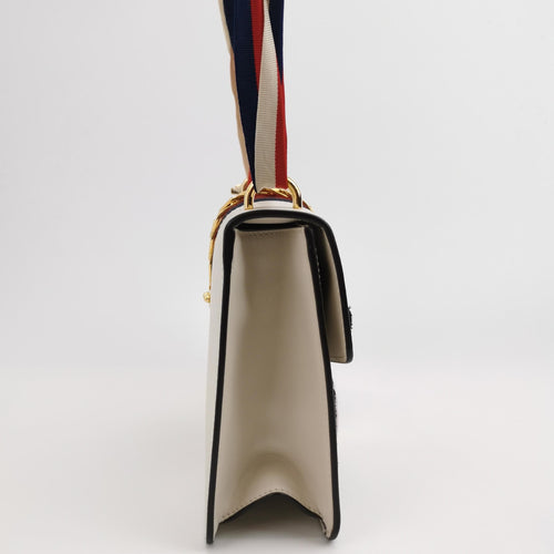 Gucci Sylvie Small Leather and Canvas Shoulder Bag 250707781268378