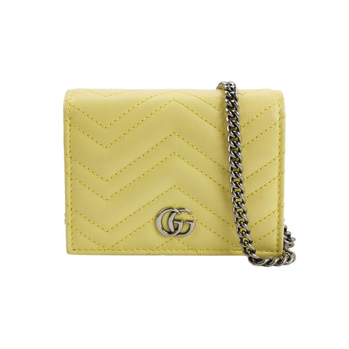 Gucci GG Marmont Mini Leather Solid GG Logo Shoulder Bag 077850800302