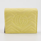 Gucci GG Marmont Mini Leather Solid GG Logo Shoulder Bag 077850800302