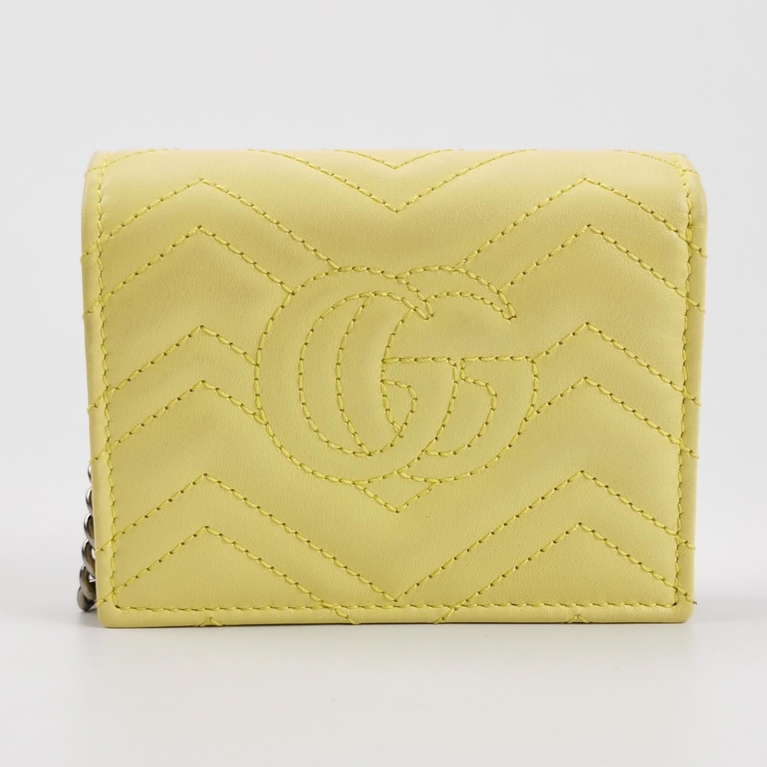Gucci GG Marmont Mini Leather Solid GG Logo Shoulder Bag 077850800302