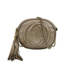 Gucci Soho Leather Solid Double G Camera Crossbody Bag 250704781265378