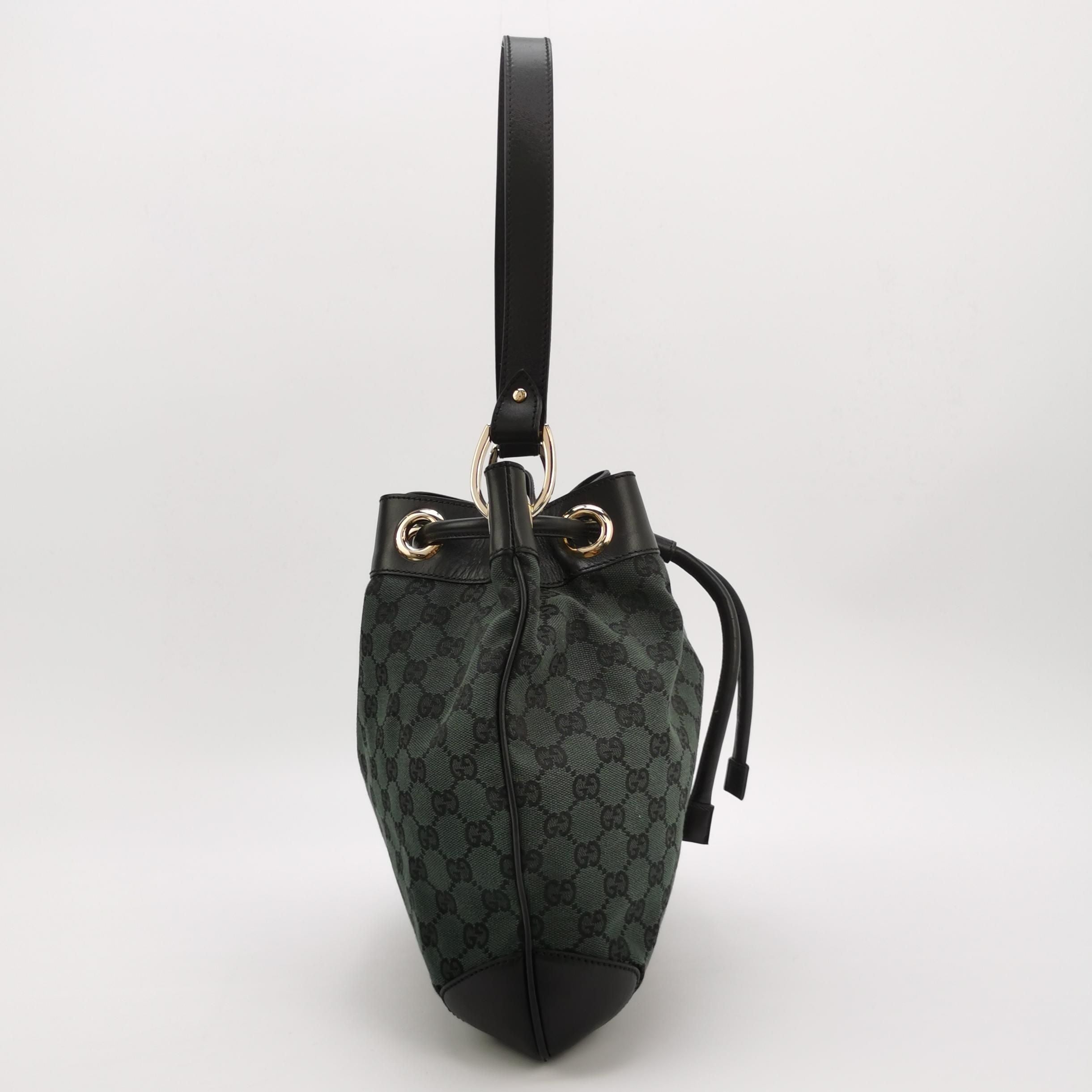 Gucci Canvas and Leather Shoulder Bag 250619781244003