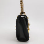 Gucci Padlock Small Leather Lock Pearl Studded Shoulder Bag 250504781177702