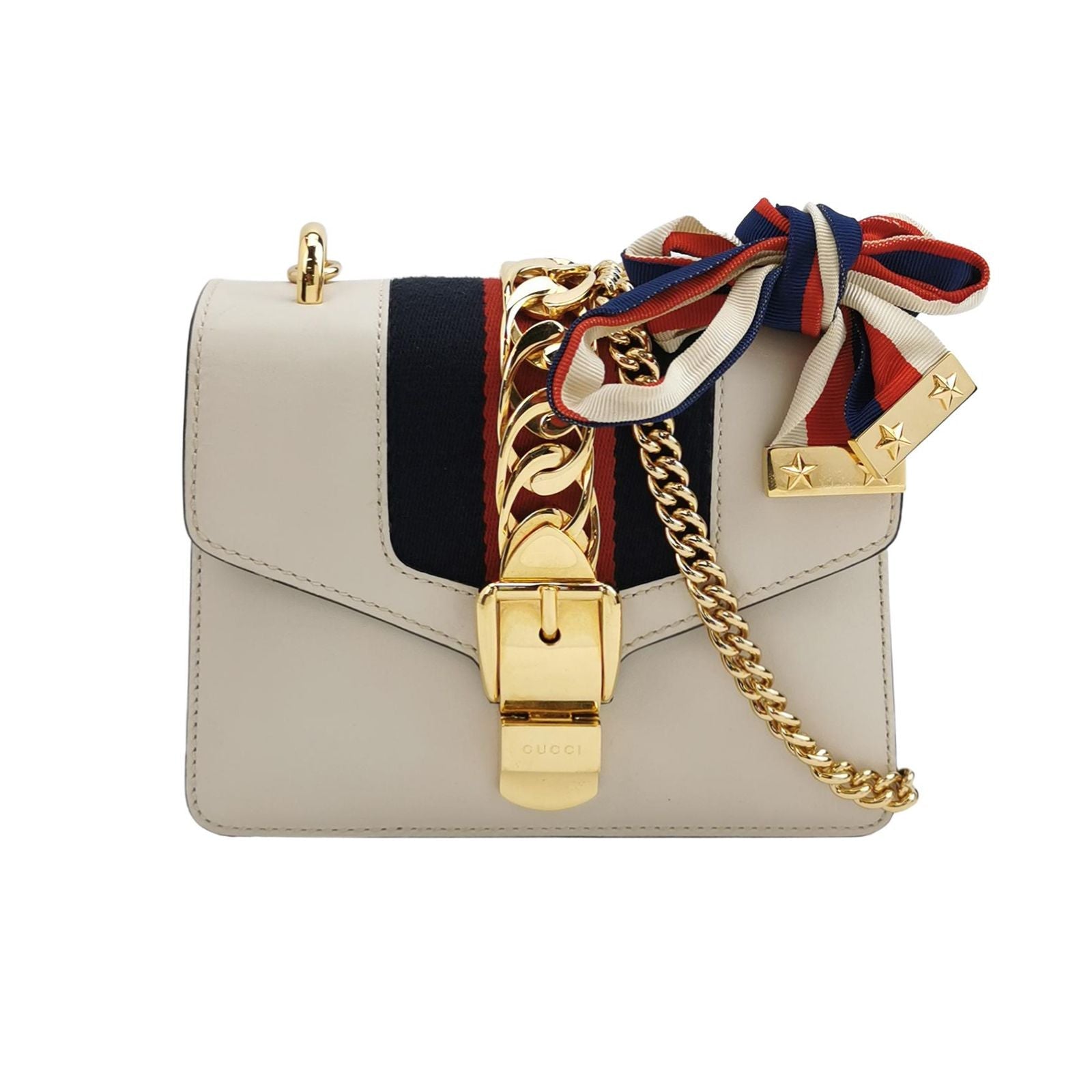 Gucci Sylvie Mini Leather and Canvas Shoulder Bag 250612781233815