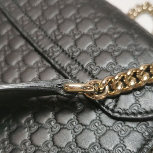 Gucci Emily Mini Leather Bag with Signature Embroidery and Tassel Horsebit Detail 250608781227817