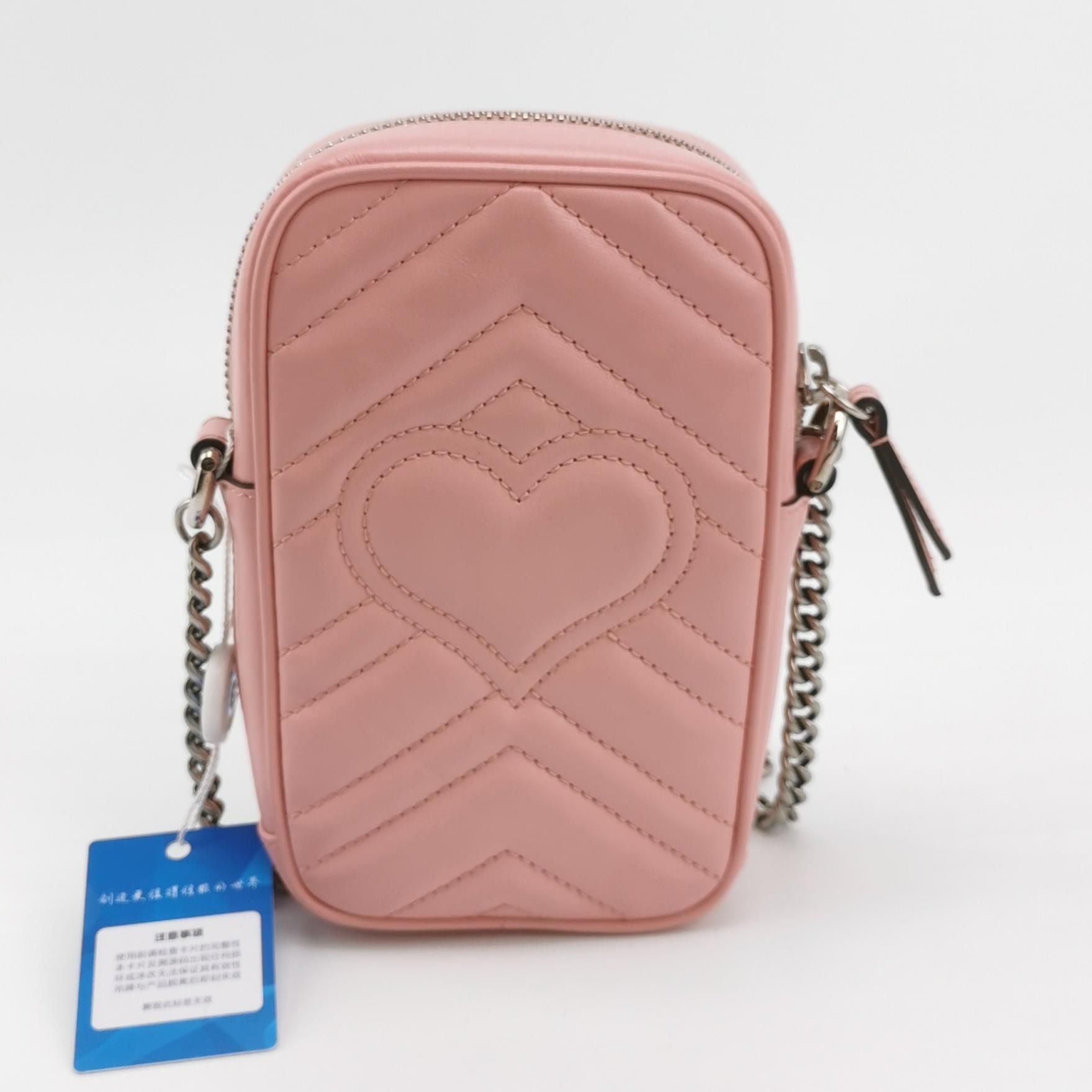 Gucci GG Marmont Mini Leather Solid GG Logo Crossbody Shoulder Bag 250524781205863