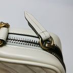 Gucci GG Marmont Mini Leather Quilted Double G Phone Crossbody Shoulder Bag 250523781205186