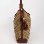 Gucci GG Canvas Fringe Shoulder Bag 250526781208574