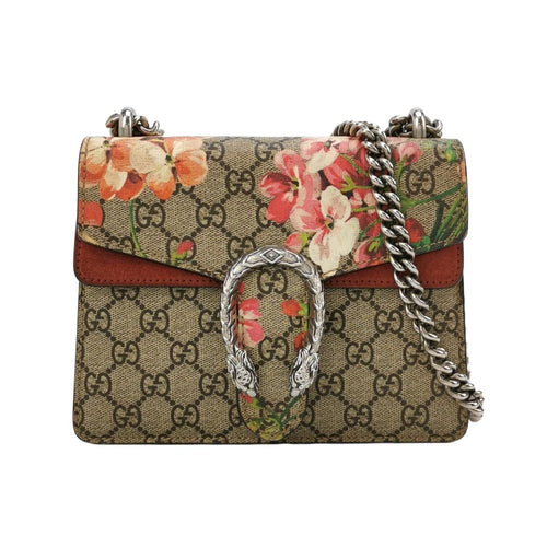 Gucci Dionysus Mini Suede Floral Print Double Tiger Head Buckle Shoulder Bag 250521781202118