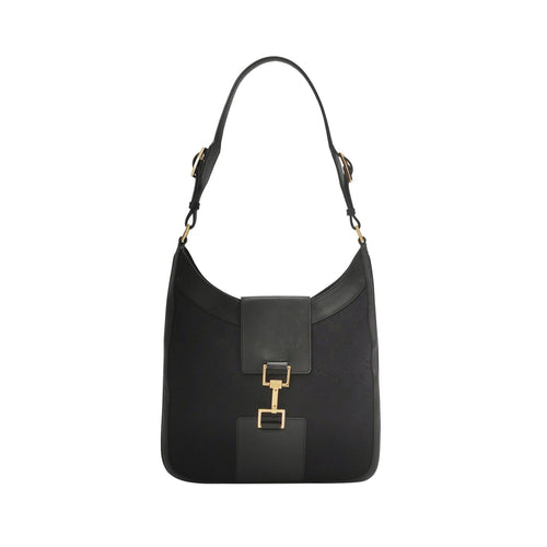 Gucci Jackie Leather and Canvas Shoulder Bag 250513781190529