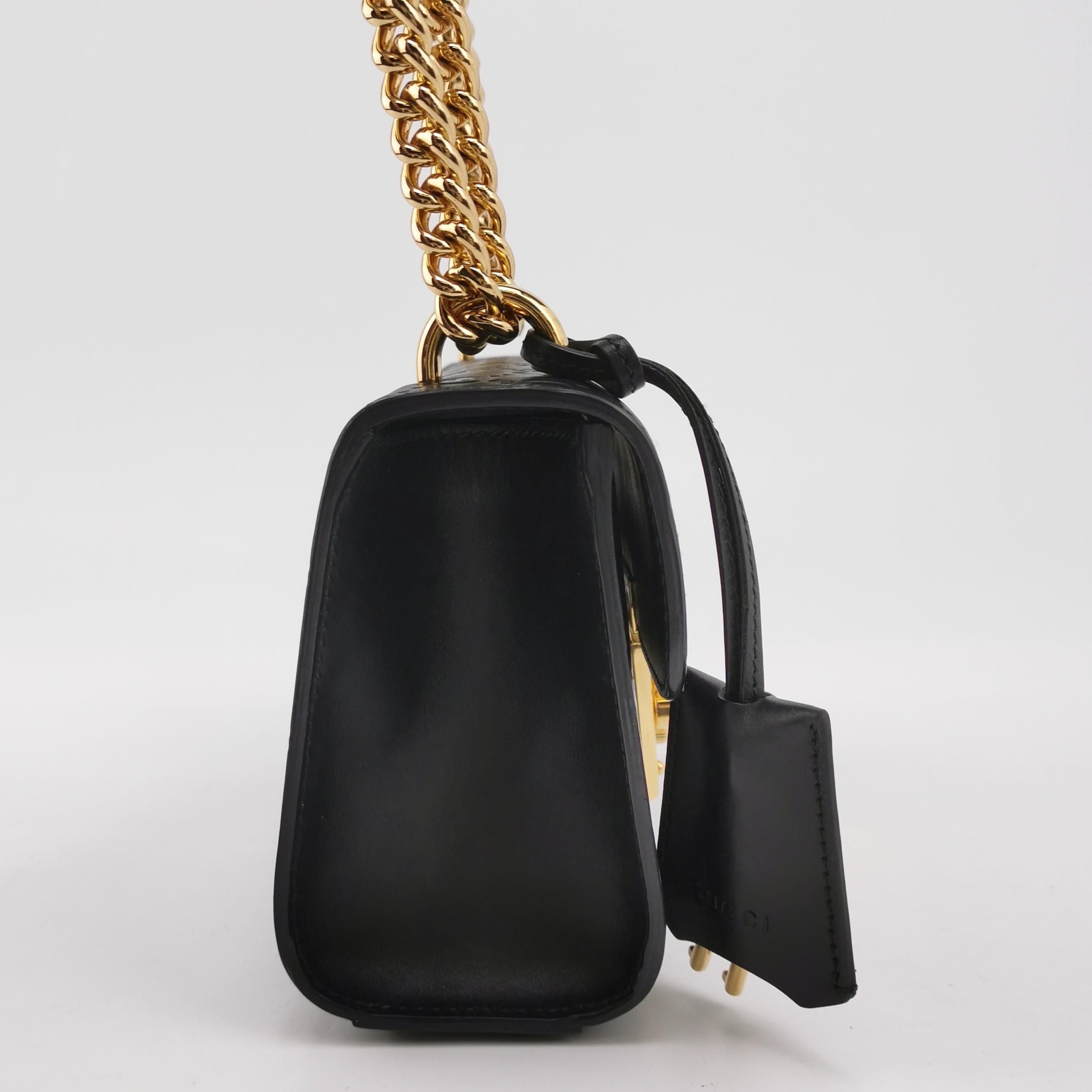 Gucci Padlock Small Leather Shoulder Bag with Signature Embossed Lock 250712781276344