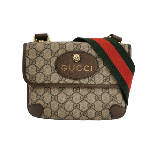 Gucci Neo Vintage Small GG Monogram Tiger Head Logo Shoulder Bag 250711781275212
