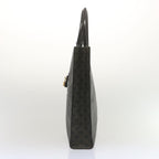 CELINE Triomphe Vertical Cabas Tote Bag PVC Black 194432  68823A