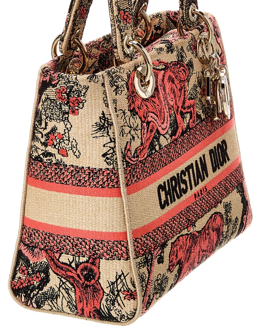 Dior Lady D-Lite Medium Canvas Tote