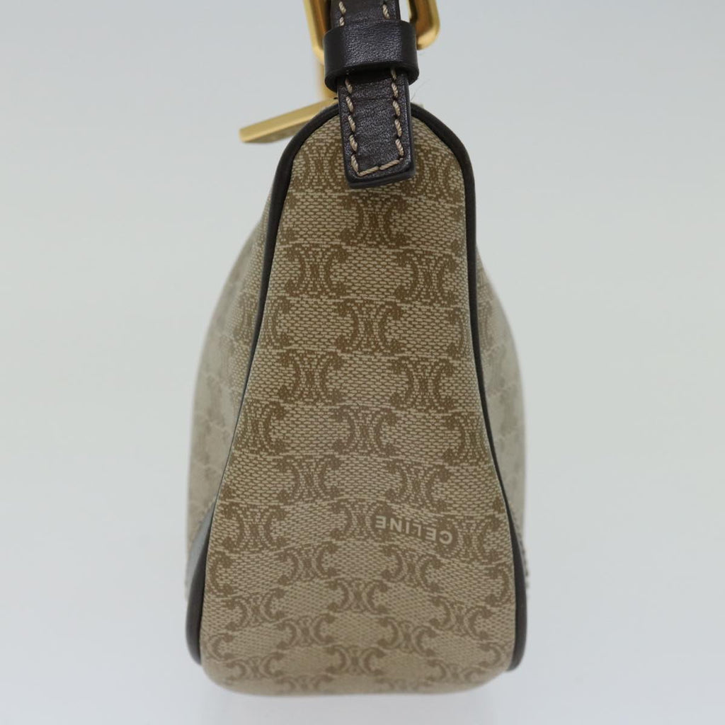 CELINE Macadam Canvas Accessory Pouch PVC Beige  68843