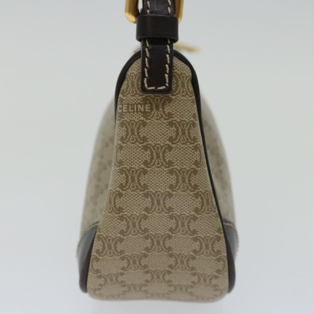 CELINE Macadam Canvas Accessory Pouch PVC Beige  68843