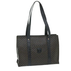 CELINE Macadam Canvas Tote Bag PVC Black Brown  68864