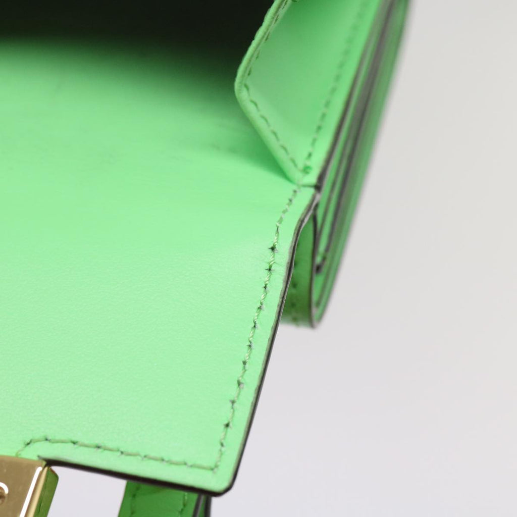 FENDI Mamma Baguette Shoulder Bag Leather Green68908A