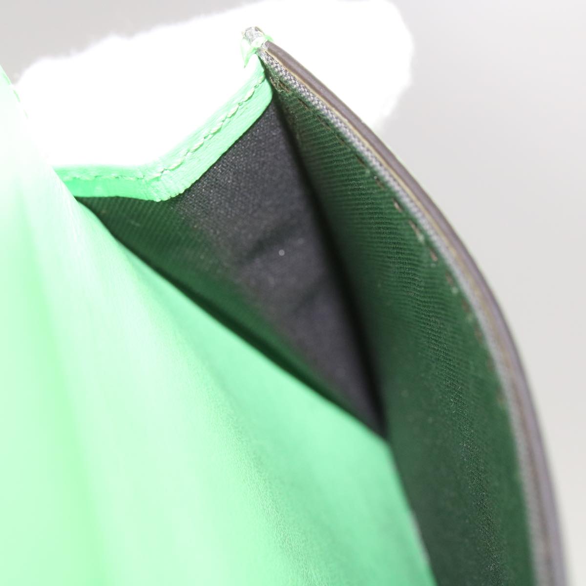 FENDI Mamma Baguette Shoulder Bag Leather Green68908A