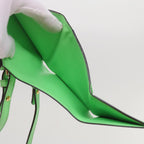 FENDI Mamma Baguette Shoulder Bag Leather Green68908A