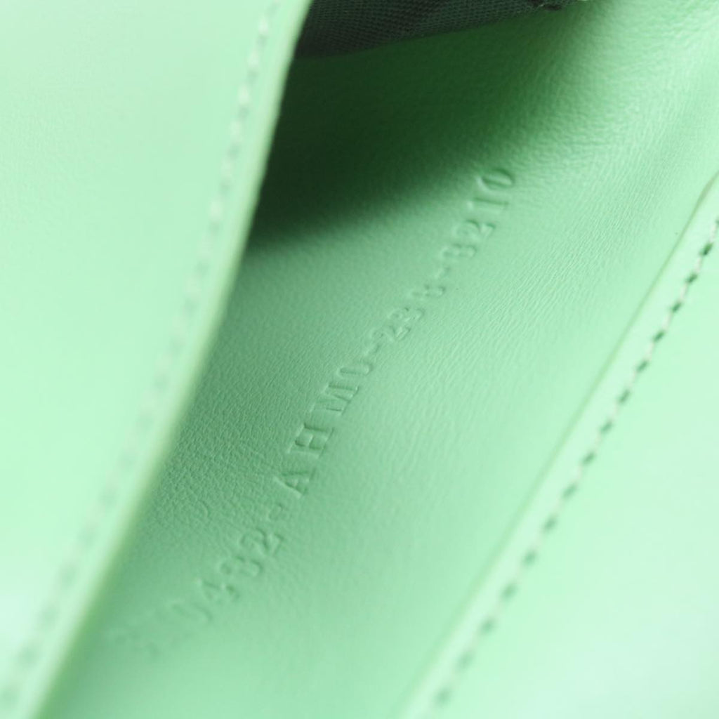 FENDI Mamma Baguette Shoulder Bag Leather Green68908A