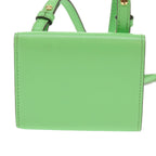 FENDI Mamma Baguette Shoulder Bag Leather Green68908A