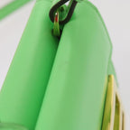 FENDI Mamma Baguette Shoulder Bag Leather Green68908A