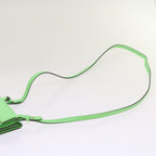 FENDI Mamma Baguette Shoulder Bag Leather Green68908A