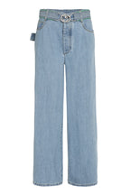 BOTTEGA VENETA Stylish Wide-Leg Denim Jeans with Removable Belt