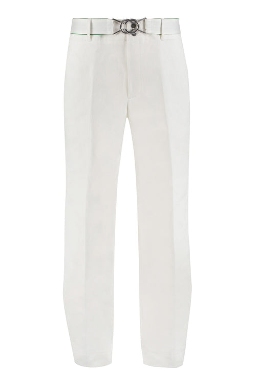 BOTTEGA VENETA Cotton Trousers with Removable Belt and Ankle Cuffs for Men