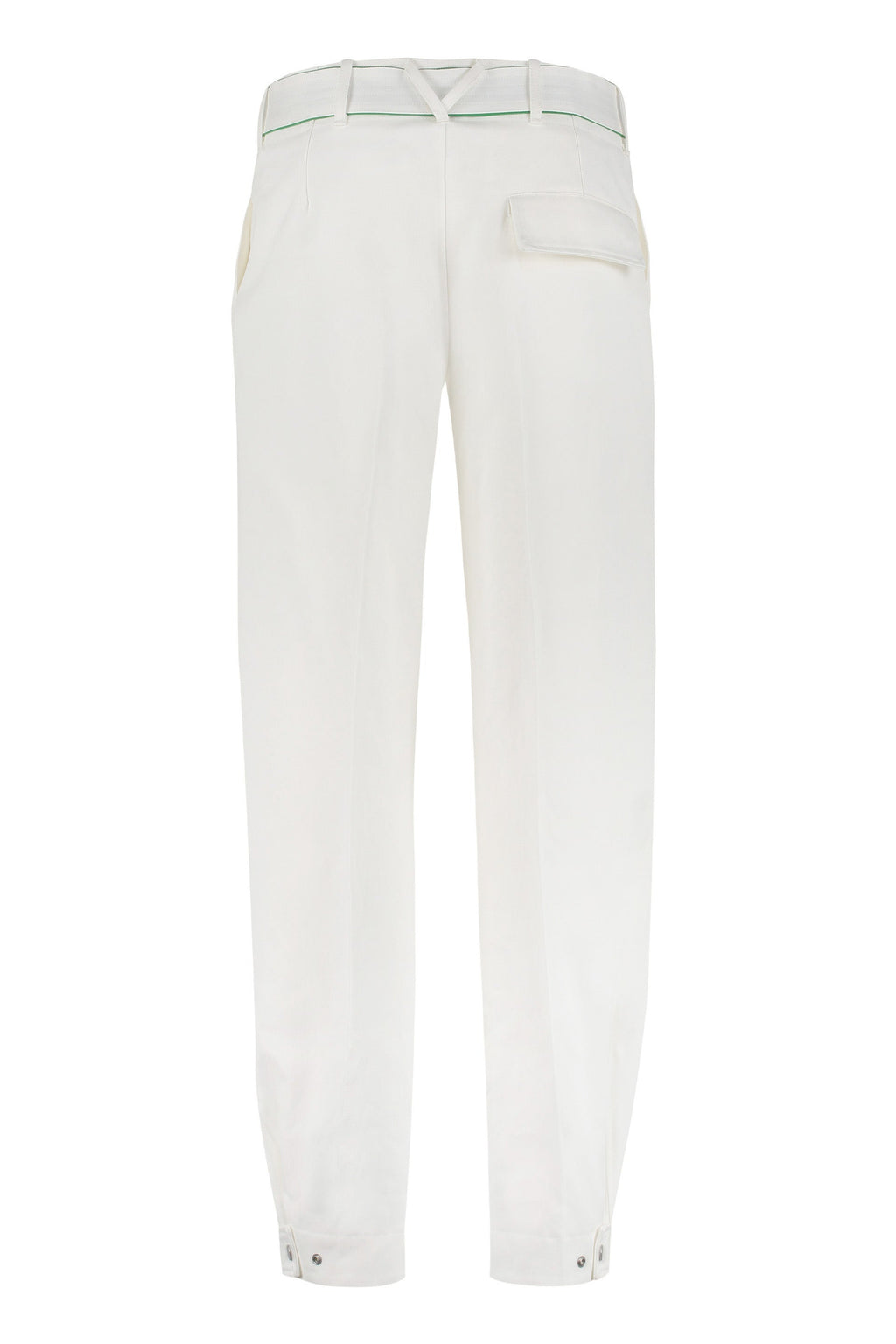 BOTTEGA VENETA Cotton Trousers with Removable Belt and Ankle Cuffs for Men