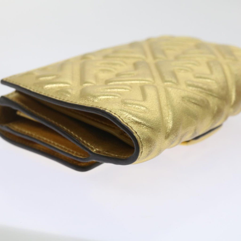 FENDI Zucca Canvas Mamma Wallet Gold68984