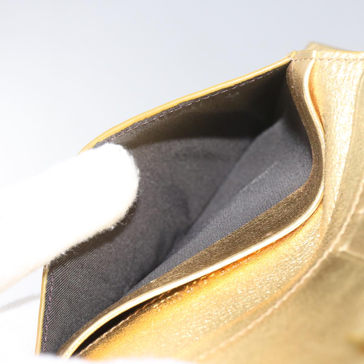FENDI Zucca Canvas Mamma Wallet Gold68984