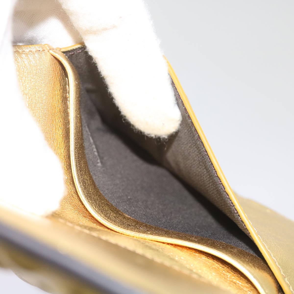 FENDI Zucca Canvas Mamma Wallet Gold68984